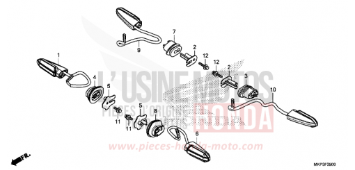 CLIGNOTANT CBR500RAK de 2019